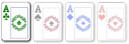 1 card badugi hand with pairs
