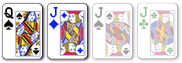 2 card badugi hand with pairs
