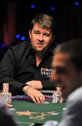 Chris Moneymaker playing poker